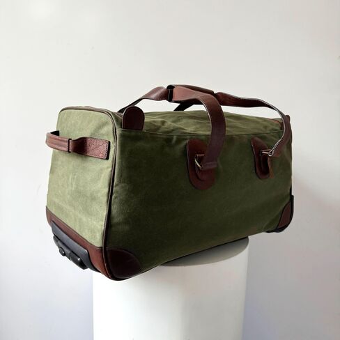 Capelle Miami Maxwell Waxed Canvas Rolling Duffel Bag in Kuwait