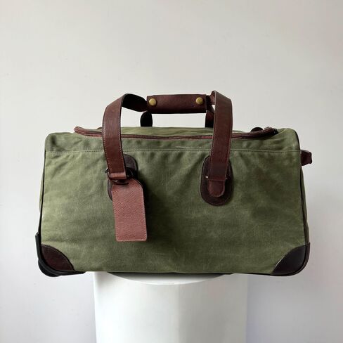 Capelle Miami Maxwell Waxed Canvas Rolling Duffel Bag in Kuwait
