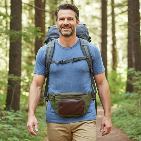 Capelle Miami Maxwell Waxed Canvas Waist Pack and Crossbody Sling Bag in Kuwait