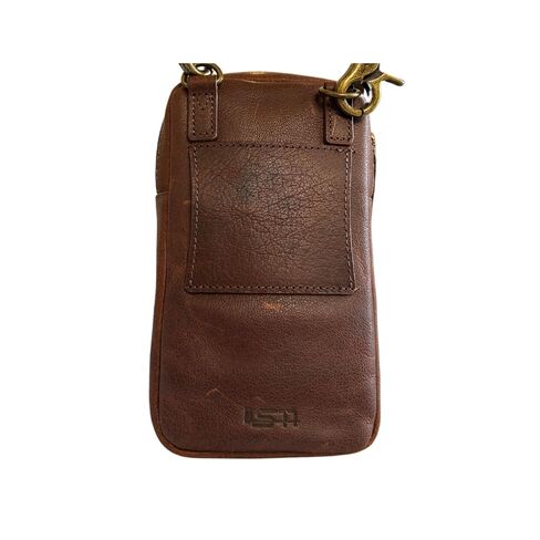 Capelle Miami Cambridge Full-Grain Leather Crossbody Phone Wallet Pouch in Kuwait