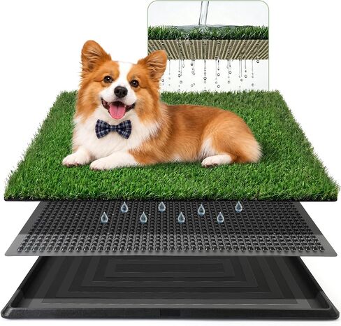 Powools Grass Pad for Dogs Potty, 3-Layer Reusable, Washable, 30 x 20 in in Saudi Arabia