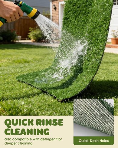 Powools Grass Pad for Dogs Potty, 3-Layer Reusable, Washable, 30 x 20 in in Saudi Arabia