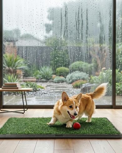 Powools Grass Pad for Dogs Potty, 3-Layer Reusable, Washable, 30 x 20 in in Saudi Arabia