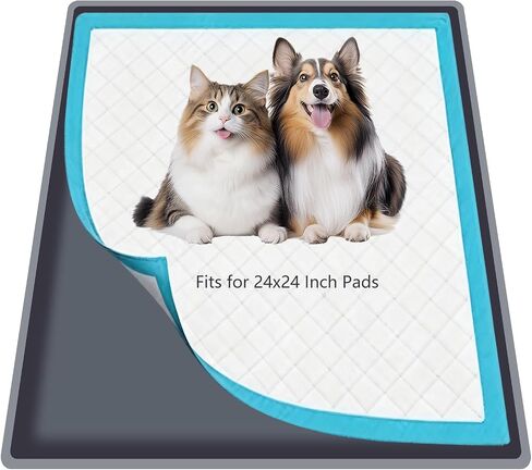 Silicone Dog Pee Pad Holder for 24 x 24 in Pads, Leak-Proof Tray in Saudi Arabia