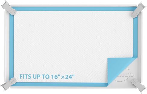 IMMCUTE Pee Pad Holder, Fits 24"×24" Training Pads — High Edges Stop Leaks in Kuwait