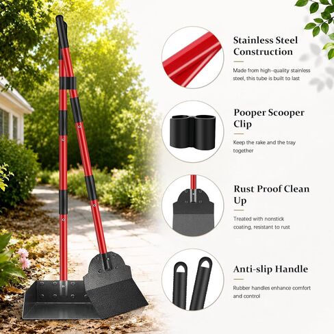 Pooper Scooper, Metal Poop Scooper for Small Medium Large Dog, Pet Supplies in Kuwait