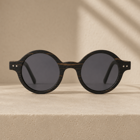 Capelle Miami Flic Polarized Wooden Sunglasses in Kuwait