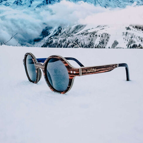Capelle Miami Flic Polarized Wooden Sunglasses in Kuwait