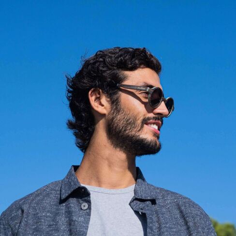 Capelle Miami Flic Polarized Wooden Sunglasses in Kuwait