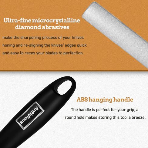 Antidious Hoof Knife Sharpener, 5 inch Farrier tool Honing Rod with Diamond Coated to Keep Hoof Knives and Cutting Instruments Sharp Black in Saudi Arabia