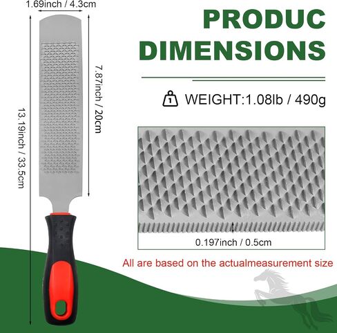 12 Inch Hoof Rasp, Carbon Steel Farrier File with Handle in Saudi Arabia