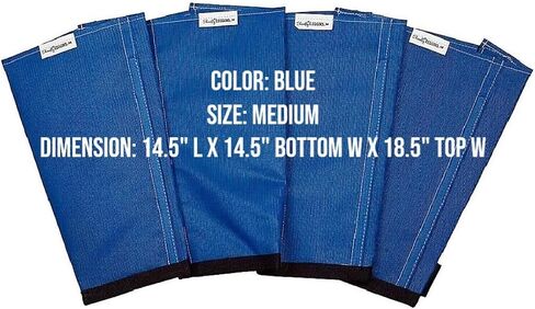 SHOOFLY Horse Leggins, Patented Loose Fitting Fly Boots, Breathable Plastic Mesh (Blue/Medium) in Saudi Arabia