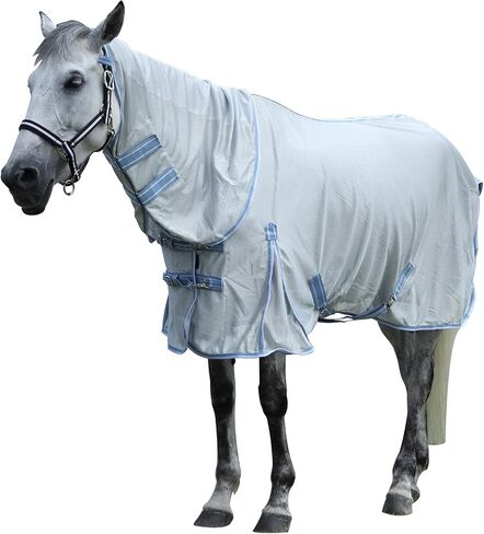 Horse Fly Sheet with Neck, Open Weave Mesh for Hot Weather in Saudi Arabia