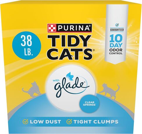 Purina Tidy Cats Clumping Cat Litter, Glade Clear Springs, 38 lb in Saudi Arabia