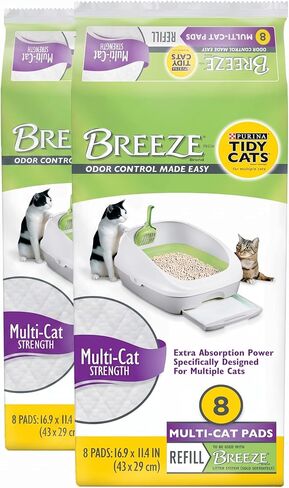 Purina Tidy Cats Cat Litter Breeze Pads Refill Pack Multi Cat Litter Pads - 8 ct. Bag in Saudi Arabia