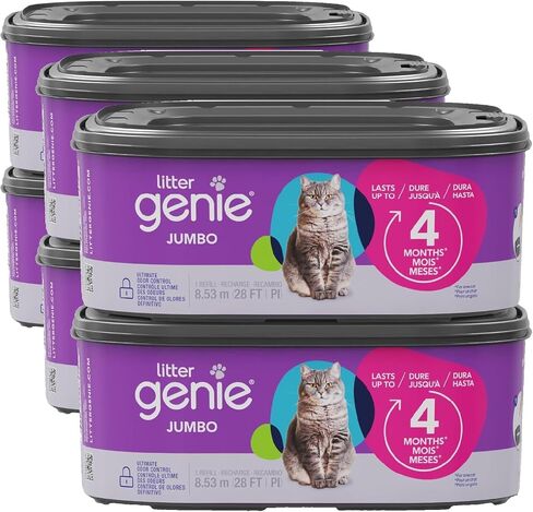 Litter Genie Jumbo Refill Bags, 2-Pack, 56 ft of Continuous Film in Saudi Arabia