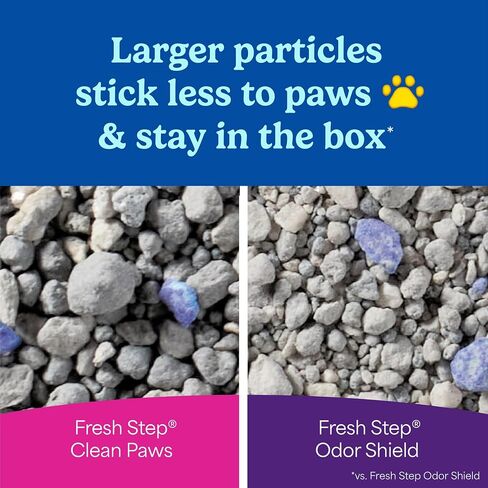 Fresh Step Advanced Clean Paws Multi Cat Clumping Cat Litter, 18.5 lb, 2 Pk in Kuwait