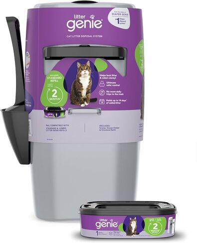 Litter Genie Standard Cat Litter Disposal Pail with 14 ft Standard Refill in Saudi Arabia