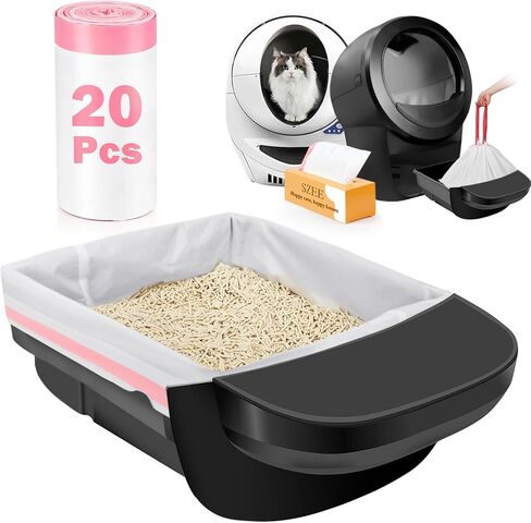 SZEE 120 Count Automatic Cat Litter Box Bags Fit for Litter Box Robot 3/4 in Saudi Arabia