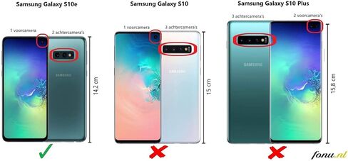 SAMSUNG Original Galaxy S10e Protective Clear View Folio Cover Case - Black in Kuwait