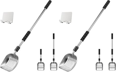 Depets Cat Litter Scoop, Long Handle Metal Litter Scooper - No Bending in Saudi Arabia