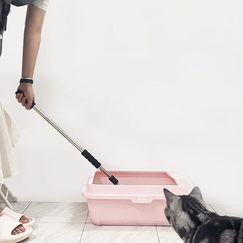 Depets Cat Litter Scoop, Long Handle Metal Litter Scooper - No Bending in Kuwait