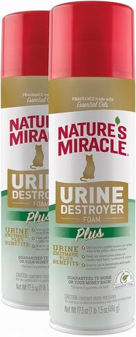 Nature's Miracle Cat Urine Destroyer Plus Foam, Enzymatic Cleaner, 17.5 oz in Kuwait
