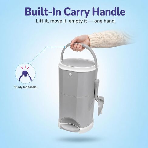 Litter Champ Cat Litter Disposal System, Hands-Free Pedal Trash Can in Kuwait