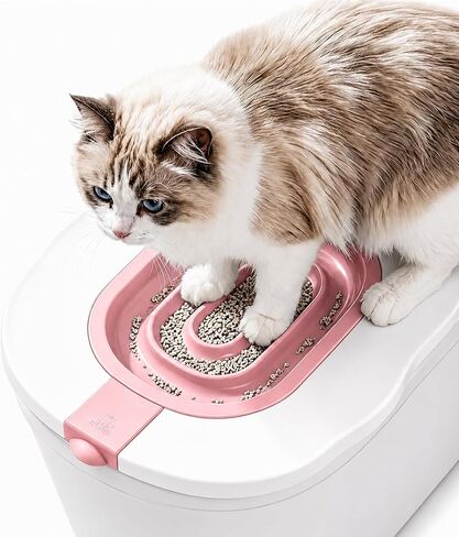 4th Gen Cat Toilet Trainer Kit | Universal Antislip Potty Seat Device(Blue) in Kuwait