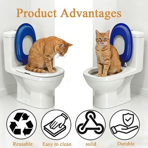 Cat Toilet Trainer Kit with Litter Scoop,5 Movable Parts in Kuwait