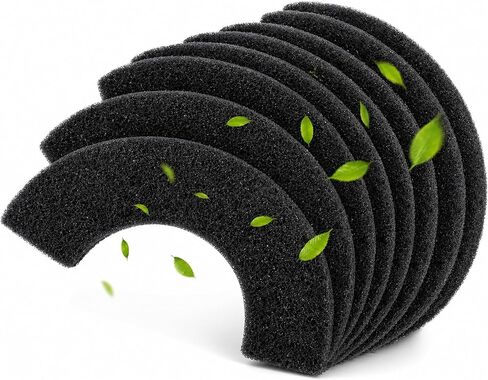 8 Pack 0.5" Thickened Activated Carbon Filters Compatible with LR 4 in Kuwait