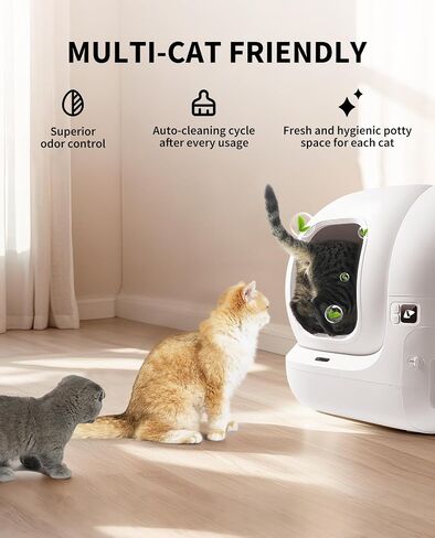 PETKIT PuraMax 2 Odor Free Automatic Cat Litter Box,with 2-Year Coverage in Kuwait