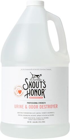 SKOUT'S HONOR Cat Urine and Odor Destroyer One Gallon Refill, 128 oz in Kuwait