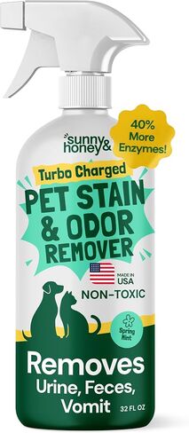 Sunny & Honey Carpet Cleaner Spray, Enzyme Pet Stain Remover, 32oz Mint in Saudi Arabia