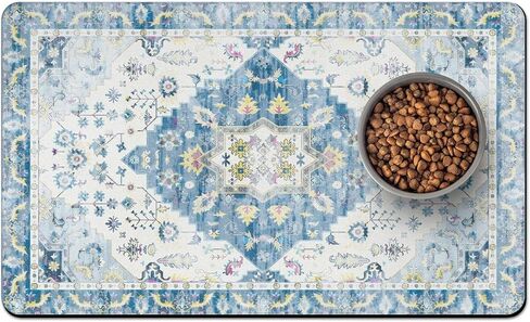 Pet Food Mats for Floor, Absorbent Dog Mat for Food and Water Dispenser Mat, Dog Food Mat Quick Dry Cat Food Mat Pet Supplies in Saudi Arabia