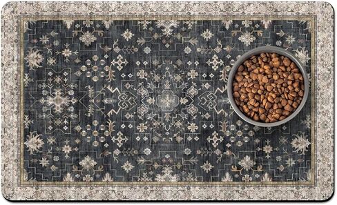 Pet Food Mats for Floor, Absorbent Dog Mat for Food and Water Dispenser Mat, Dog Food Mat Quick Dry Cat Food Mat Pet Supplies in Saudi Arabia