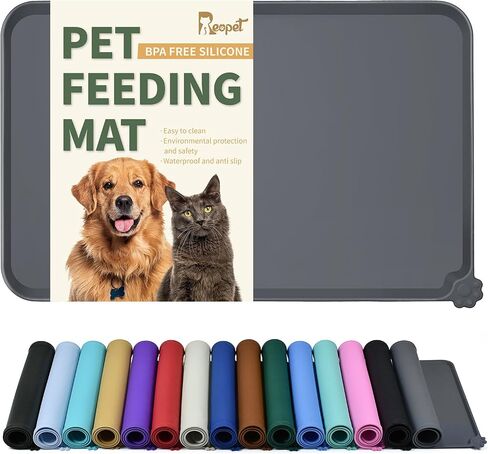 Reopet Silicone Pet Feeding Mat - Waterproof & Non-Slip Dog Cat Placemat in Kuwait