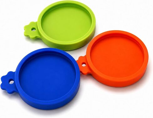 Yobbai Small Cat Food Can Lids for 3 oz & 2.5 oz, Food-Grade Silicone Pet Food Covers, BPA-Free, Dishwasher Safe, 3 Pack in Saudi Arabia
