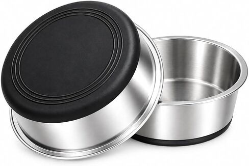 Nonslip Stainless Steel Dog Cat Bowls ，2 Cup Each, Set of 2 in Saudi Arabia