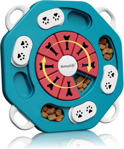 MateeyLife Dog Puzzle Toy, Puppy Enrichment Toys for IQ Training (L2, Blue) in Saudi Arabia
