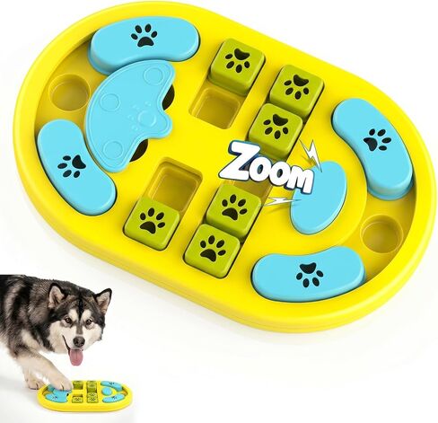 Dog Puzzle Toy, Interactive Enrichment Treat Food Puzzles, Blue in Saudi Arabia