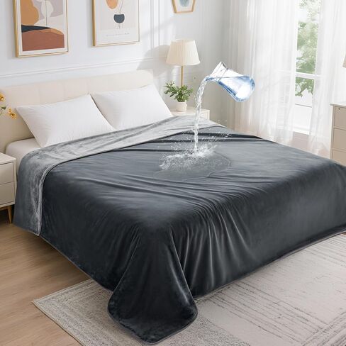 LOOBANI Waterproof Blanket for Bed, Soft Flannel Twin Bed Blanket 60" x 80" in Saudi Arabia