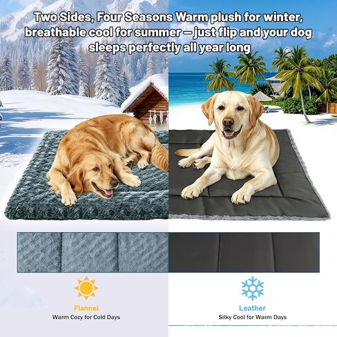 Large Size Washable Non‑deformable Rose-Velvet Comfort Dog Crate Mat in Saudi Arabia