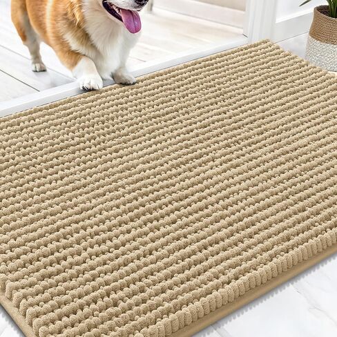 OLANLY Dog Door Mat for Muddy Paws 30x20, Extra Absorbent Chenille Mud Mat in Saudi Arabia