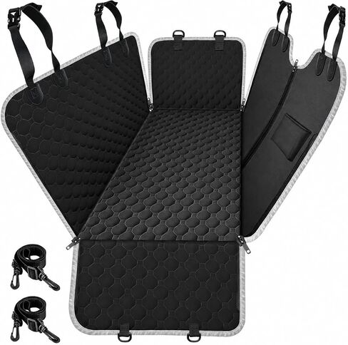 Mancro Dog Car Seat Cover for Back Seat, Waterproof Dog Hammock for Car in Kuwait