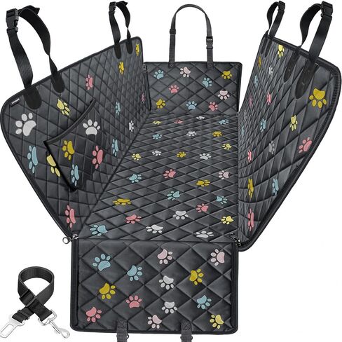 URPOWER Dog Car Seat Cover for Back Seat, 100% Waterproof Hammock for Car in Saudi Arabia