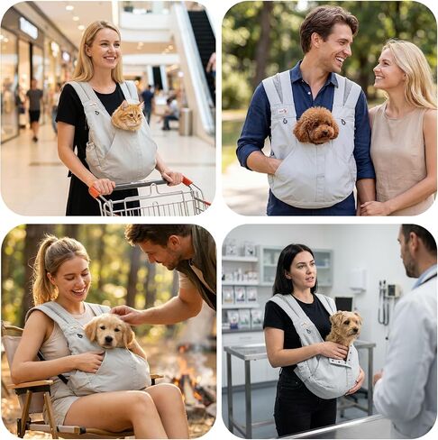 Dog Carrier Backpack, Front Dog Sling Carriers for Small Dogs in Kuwait