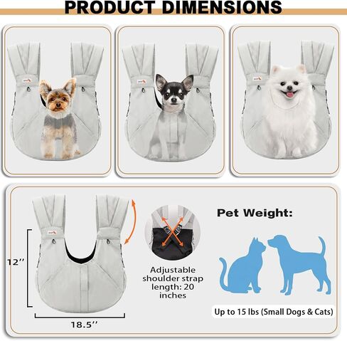 Dog Carrier Backpack, Front Dog Sling Carriers for Small Dogs in Kuwait