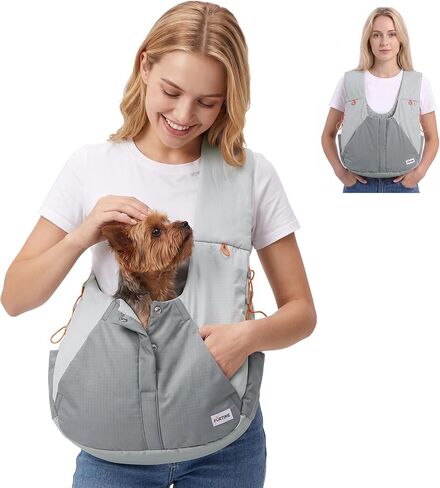 FURTIME Dog Sling Carrier, Puppy Sling for Small Dogs Up to 16 lbs in Saudi Arabia