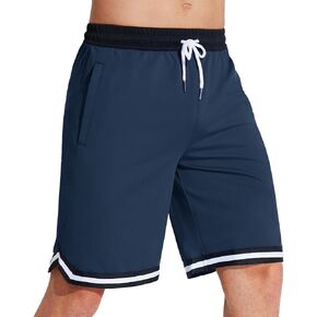 MAGCOMSEN Men's Athletic 10'' Shorts Quick Dry Basketball Shorts Workout Gym Mesh Shorts Lightweight Short